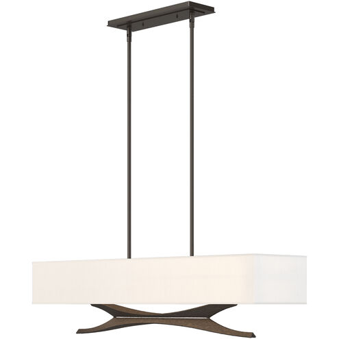 Moreau 4 Light 42 inch Oil Rubbed Bronze Pendant Ceiling Light in Natural Anna