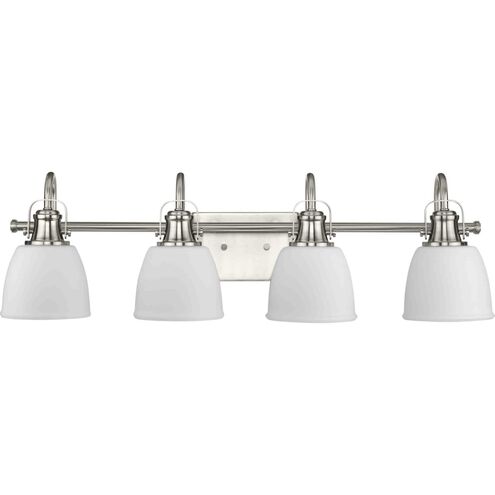 Preston 4 Light 30.5 inch Brushed Nickel Vanity Light Wall Light