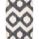 Frontier 66 X 42 inch Blue and Neutral Area Rug, Wool