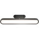 Longboard LED 48.13 inch Black Brushed Nickel Linear Pendant Ceiling Light, dweLED