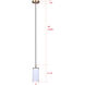 Kinslea 1 Light 4.75 inch Gold Pendant Ceiling Light in White Glass