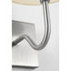 Drew & Jonathan Eldon 1 Light 8.25 inch Brushed Nickel Wall Sconce Wall Light, Small