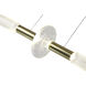 Canada LED 8 inch Gold LED Chandelier Ceiling Light