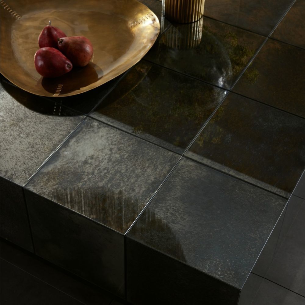 Antonia 40 X 13.5 inch Antiqued Mirror Cocktail Table