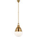 Amber Lewis Bernard LED 13.75 inch Hand-Rubbed Antique Brass Pendant Ceiling Light