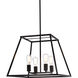 Declan 4 Light 20 inch Black Pendant Ceiling Light