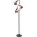Evelyn 70 inch 60.00 watt Tiffany Bronze Floor Lamp Portable Light