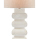 Blondel 31 inch 150 watt Whitewash/Antique Nickel Table Lamp Portable Light