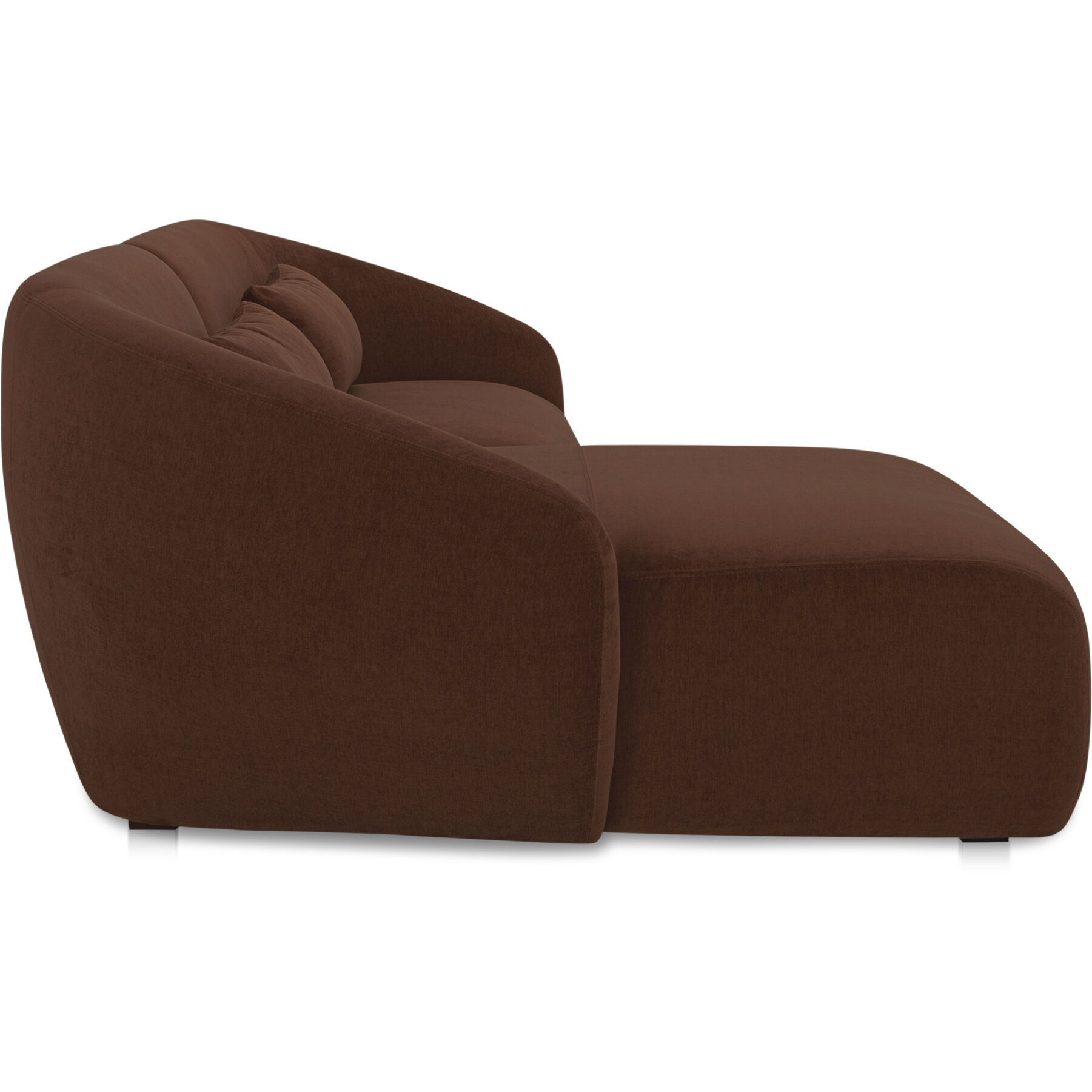 Amelia Brown Modular Left Sectional, Nook