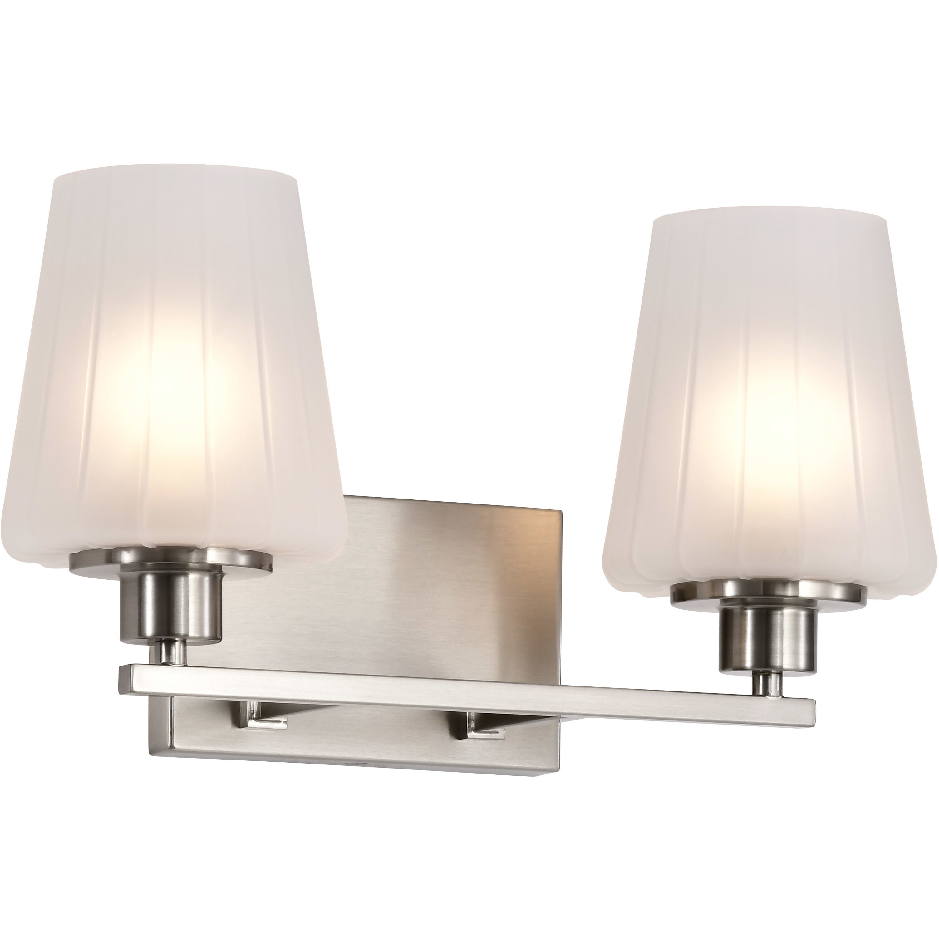 Lune 16 inch Brushed Nickel Vanity Wall Light