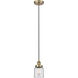 Edison Bell LED 5 inch Antique Brass Mini Pendant Ceiling Light