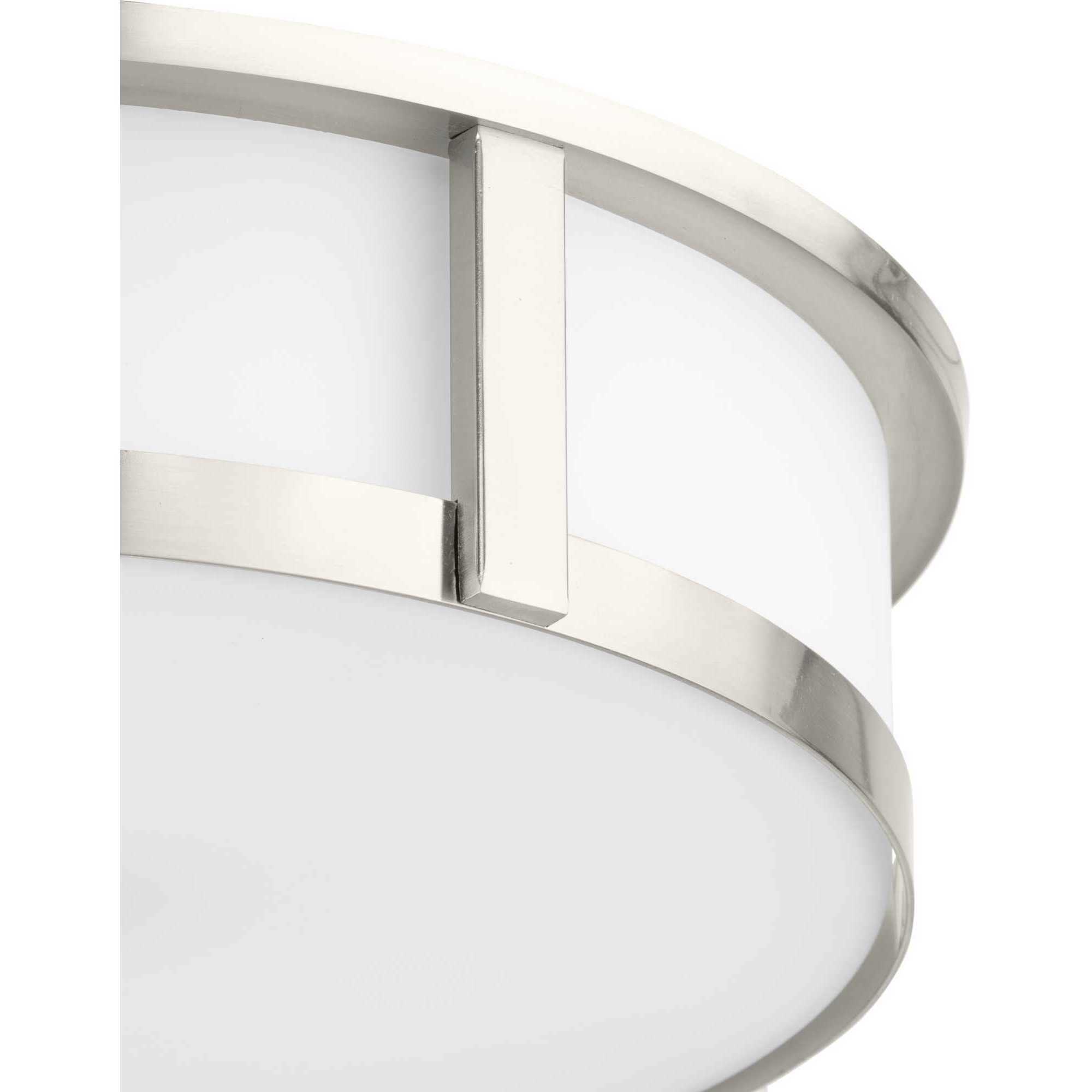 Gilliam LED 16.12 inch Brushed Nickel Flush Mount Ceiling Light