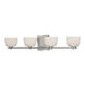 Cove Neck 4 Light 27.25 inch Satin Nickel Bath and Vanity Wall Light