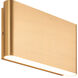 Beckett LED 5.13 inch Aged Gold Brass Outdoor Wall Light