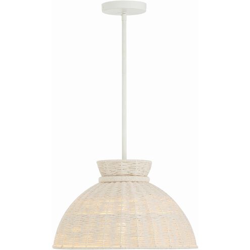 Reese 1 Light 16 inch Matte White Pendant Ceiling Light