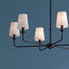Pallas 6 Light 32.25 inch Black Chandelier Ceiling Light