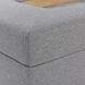 Austin Allen James 49.6 X 25.2 inch Gray and Clear Coffee Table