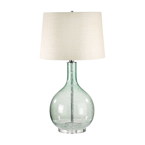 South Oyster Bay 28 inch 100 watt Green with Clear Table Lamp Portable Light