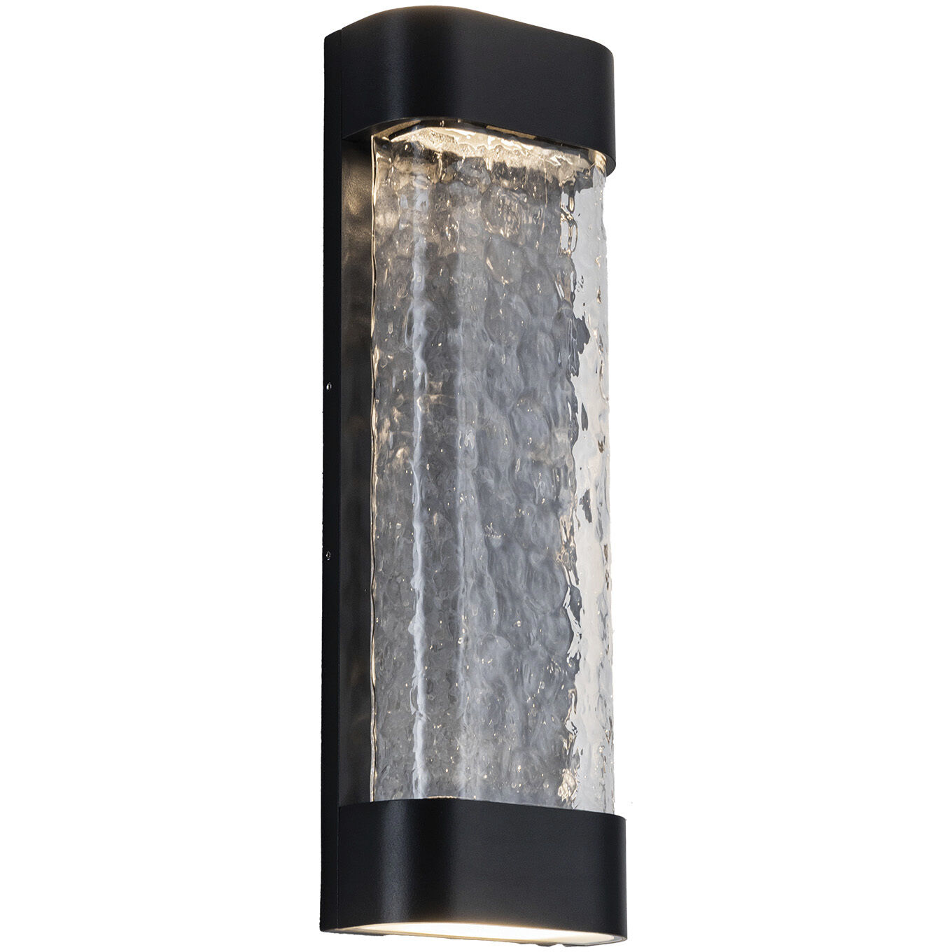 Moondew LED 18 inch Black Exterior Wall Sconce