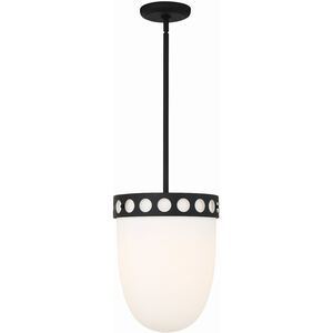 Kirby 3 Light 12 inch Black Forged Pendant Ceiling Light