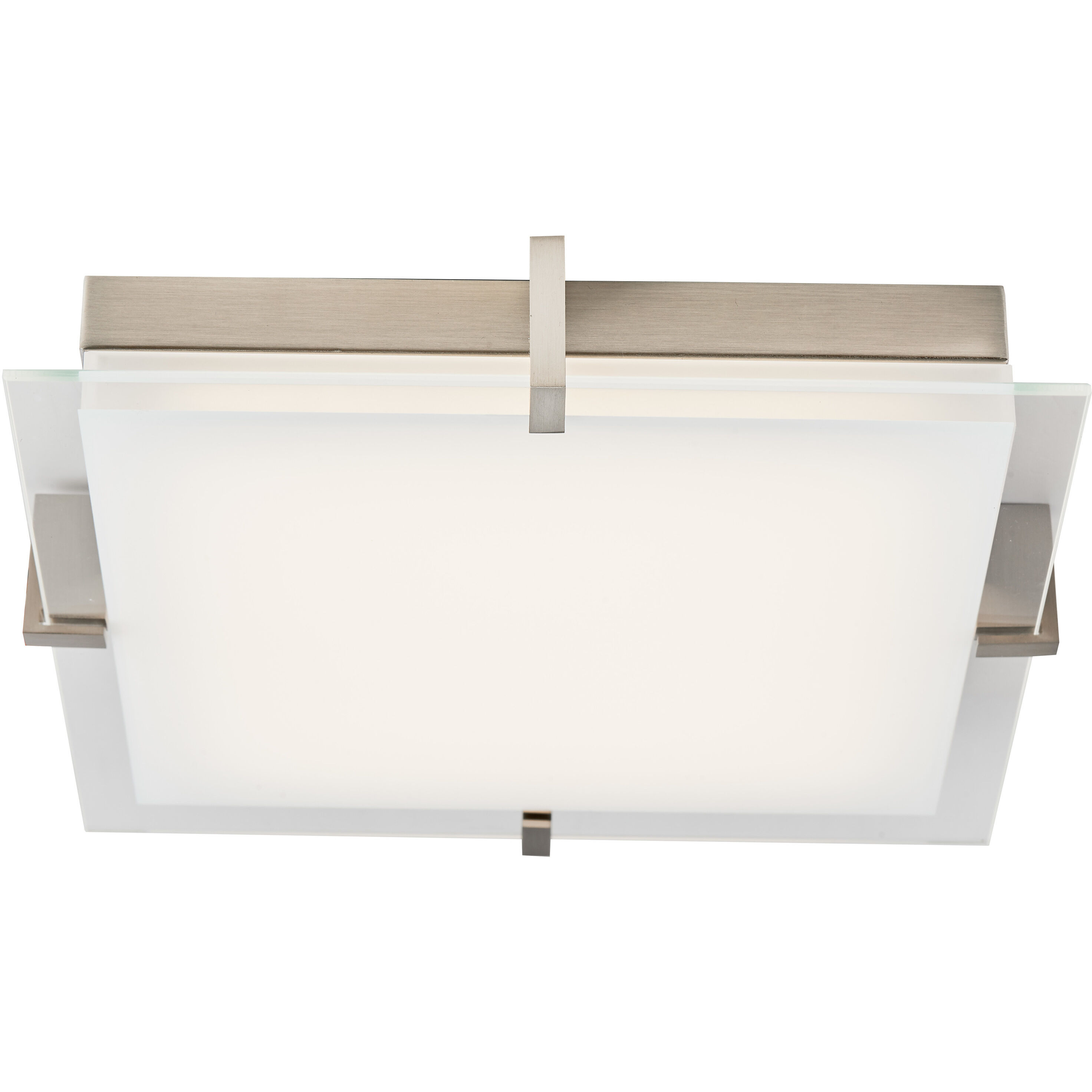 Matrix LED 12.2 inch Brushed Nickel Flush Mount Ceiling Light