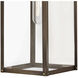 Max LED 19 inch Burnished Bronze Outdoor Wall Mount Lantern, Medium