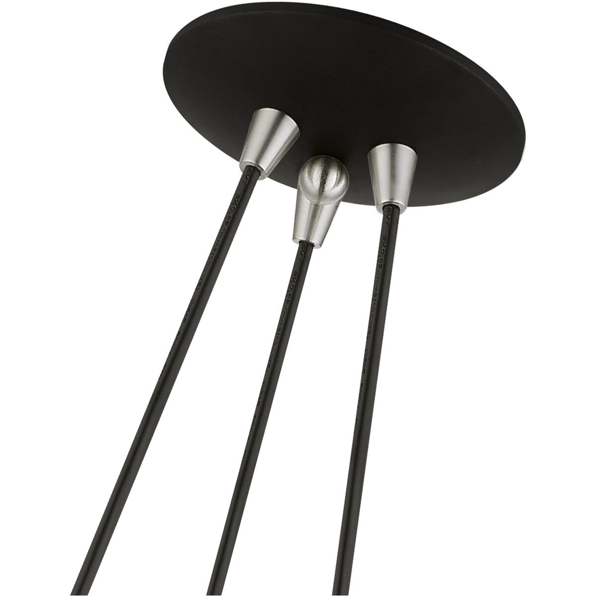 Waldorf 3 Light 20.5 inch Black Cluster Pendant Ceiling Light