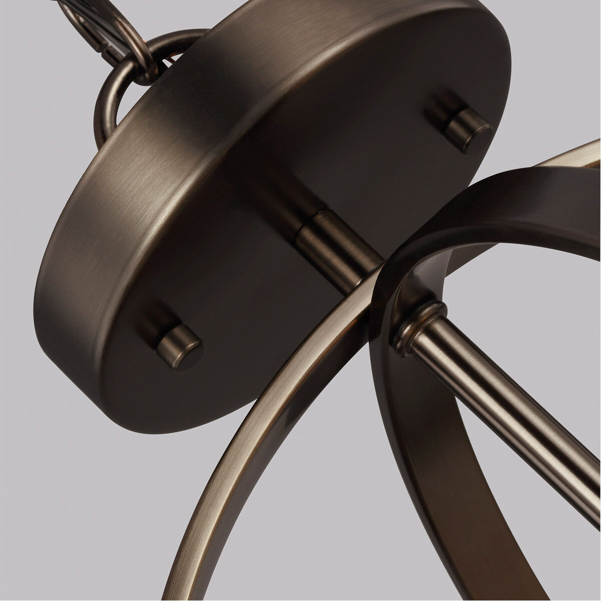 Alturas LED 14 inch Brushed Oil Rubbed Bronze Convertible Semi-Flush Pendant Ceiling Light