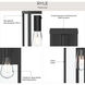 Ryle 1 Light 20 inch Matte Black Outdoor Wall Lantern