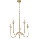 Allistair 5 Light 24 inch Modern Gold Chandelier Ceiling Light