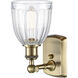 Ballston Brookfield 1 Light 6 inch Antique Brass Sconce Wall Light in Incandescent, Clear Glass, Ballston