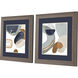 Abstract Blue and Orange and Gray Framed Art, Propac