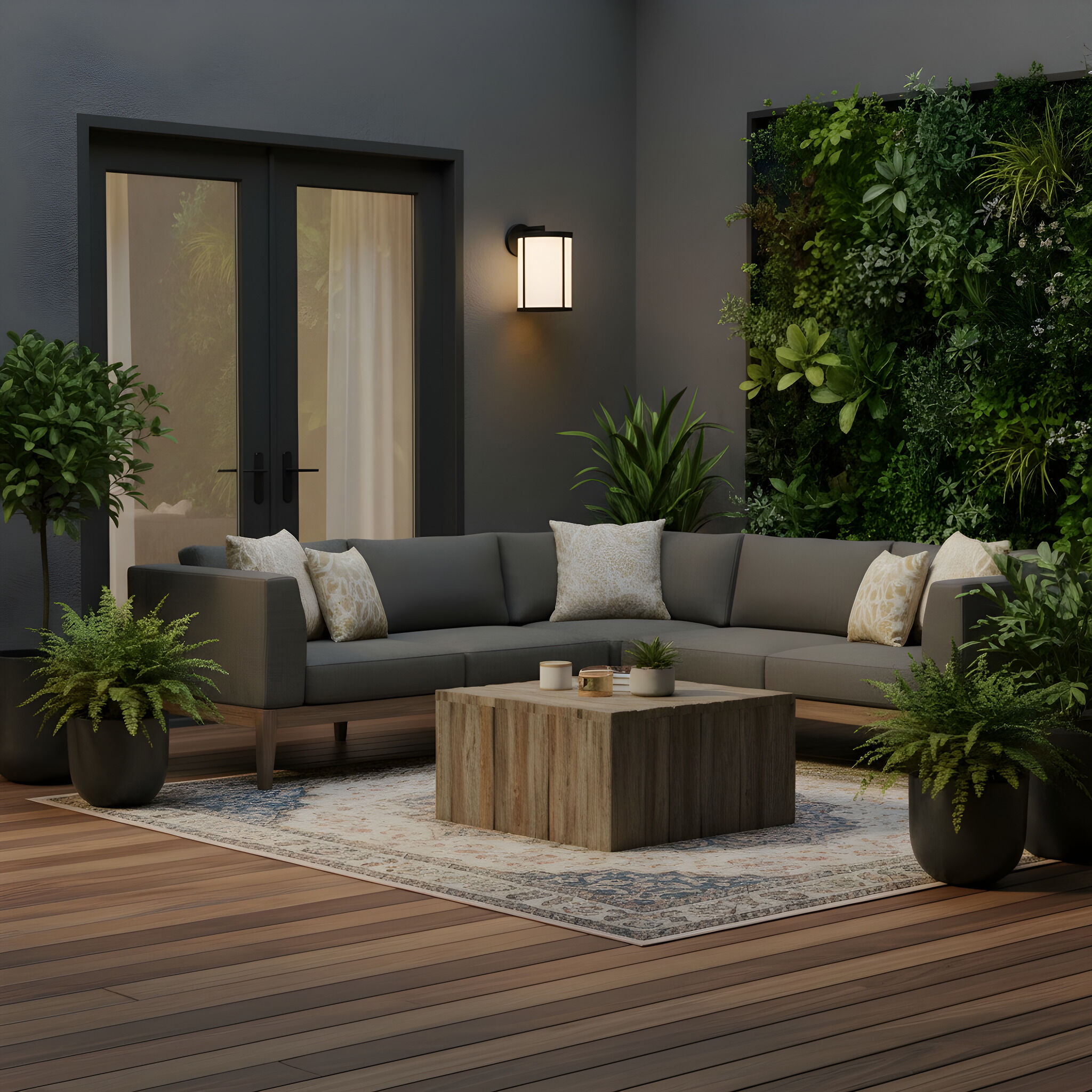 Luning 1 Light 15 inch Textured Black Outdoor Wall Lantern in Opal Etched Glass, Incandescent, Large