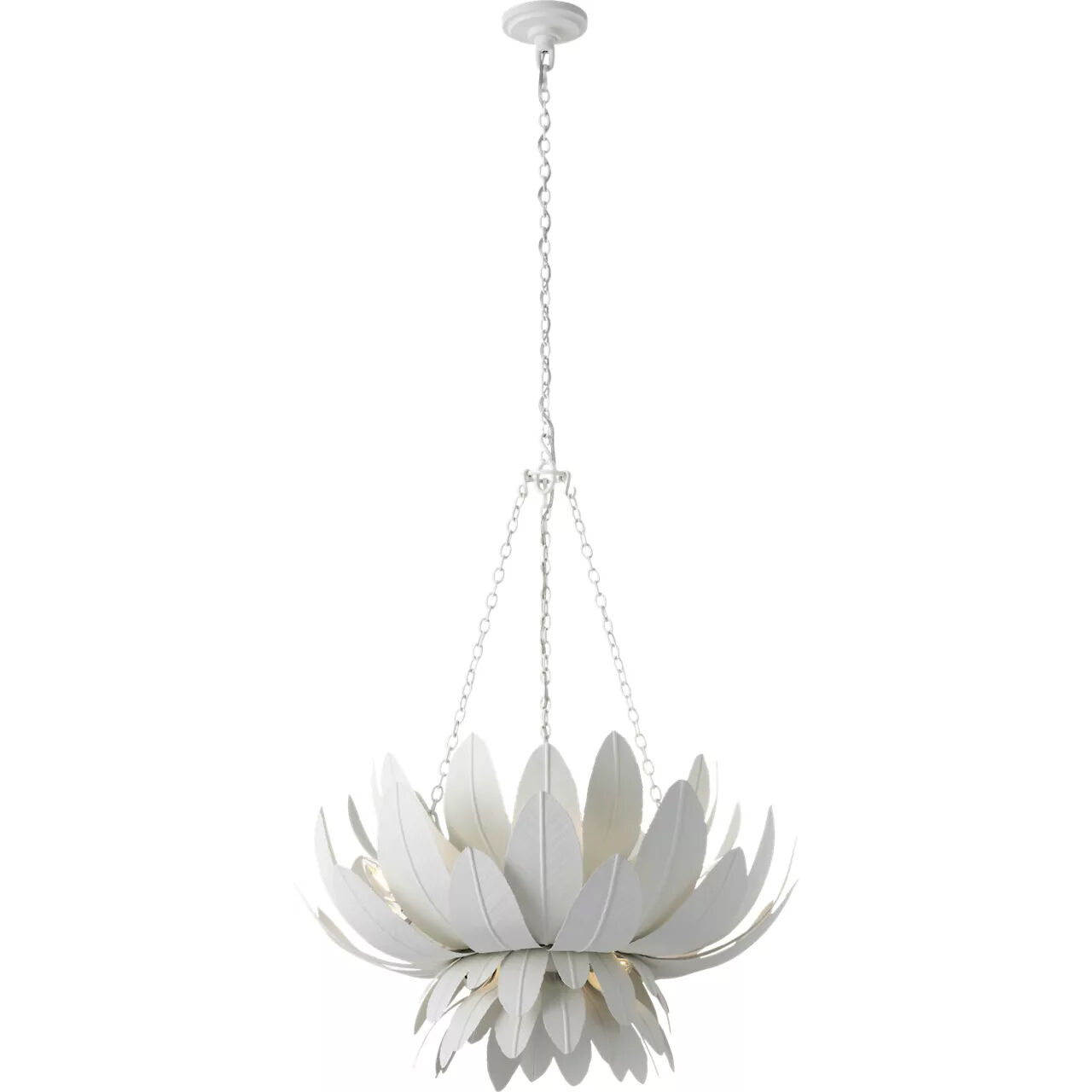 Marie Flanigan Sinclair LED 26 inch Plaster White Sculpted Chandelier Ceiling Light