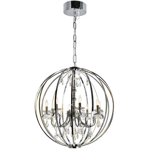 Abia LED 34 inch Chrome Up Chandelier Ceiling Light