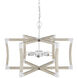 Bastian 6 Light 27 inch Sandstone and Sugar Lantern Chandelier Ceiling Light, Small