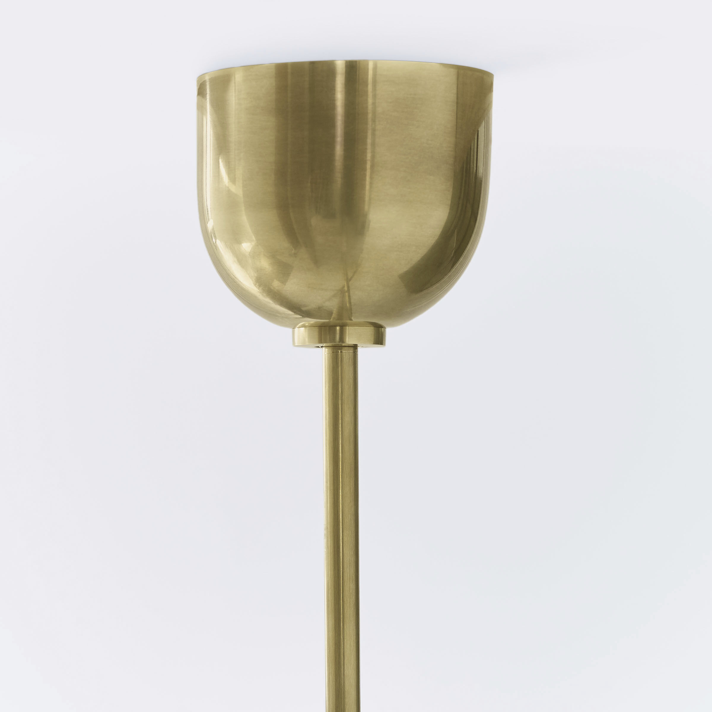 Kelly Wearstler Rousseau LED 3 inch Antique-Burnished Brass Articulating Chandelier Ceiling Light in Etched Crystal, Large