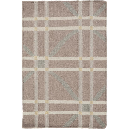 Sheffield Market 36 X 24 inch Cream, Taupe, Wheat, Aqua Rug