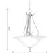 Prestige 3 Light 18 inch Brushed Nickel Pendant Ceiling Light