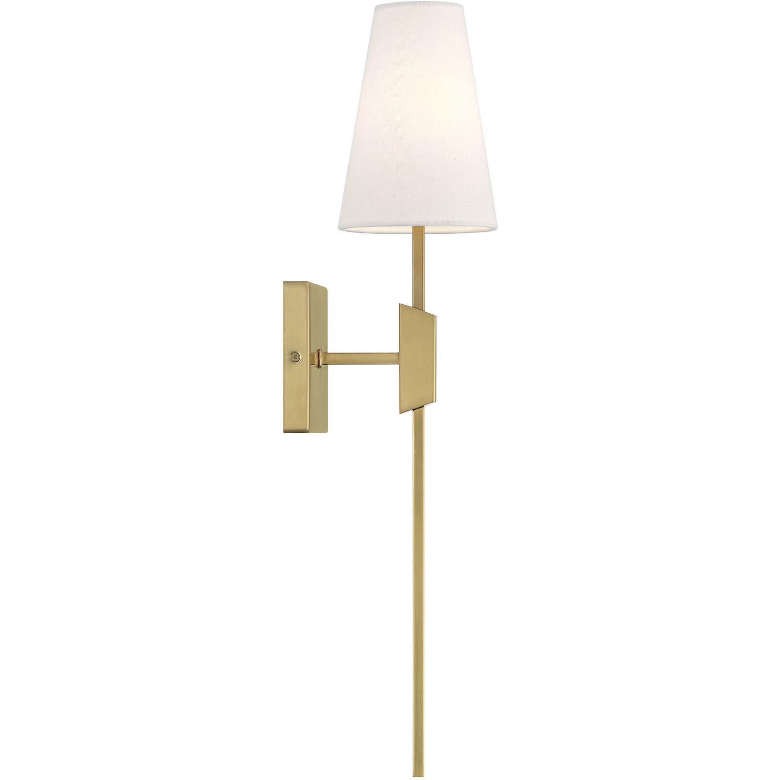 Transitional 1 Light 5 inch Natural Brass Wall Sconce Wall Light
