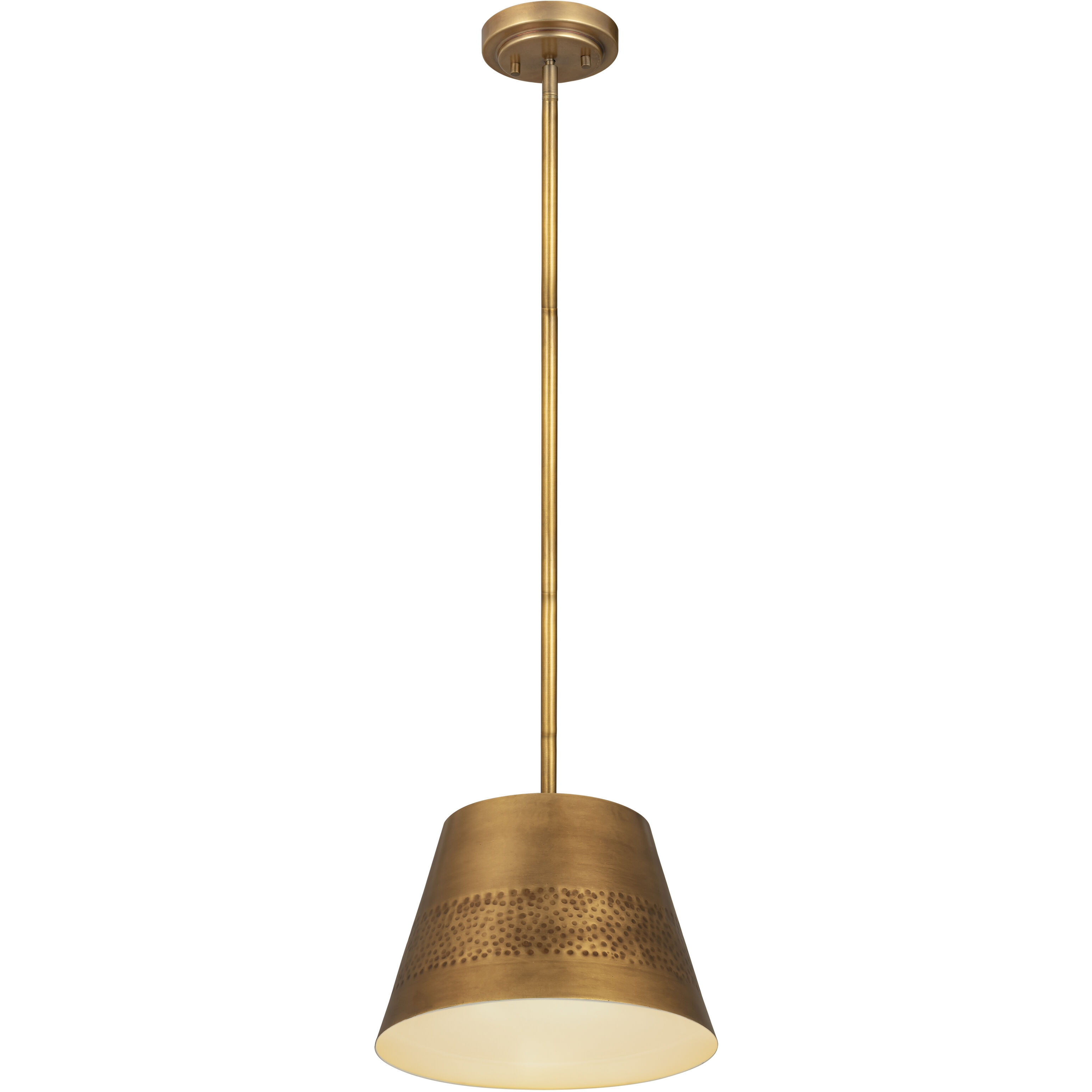 Maddox 1 Light 12 inch Rubbed Brass Pendant Ceiling Light