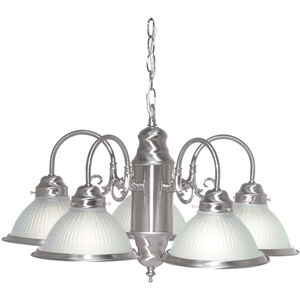 Brentwood 5 Light 22 inch Brushed Nickel Chandelier Ceiling Light