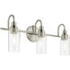 Kavi 3 Light 23 inch Brushed Nickel Vanity Light Wall Light
