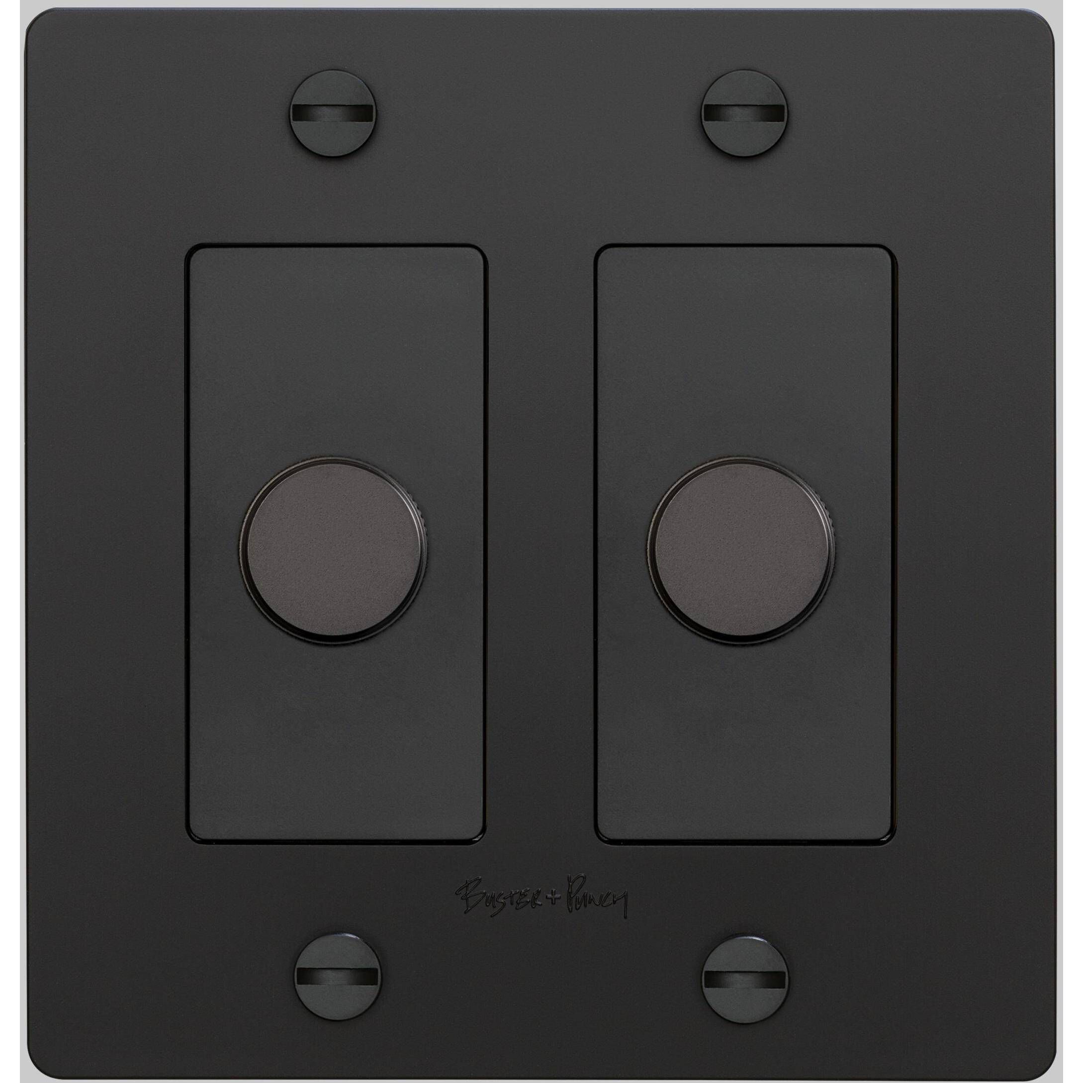 2G 100-120 Black Dimmer Switch, LED
