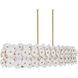 Coastlyn 6 Light 47.25 inch Legacy Brass Linear Chandelier Ceiling Light