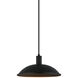 Farmley 1 Light 12 inch Matte Black Outdoor Pendant