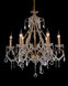 A25 Series 26 inch Antique Gold Metal Chandelier Ceiling Light, Gold Frame 