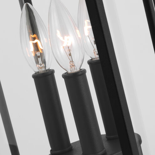 Sean Lavin Wellsworth 3 Light 20.75 inch Textured Black Outdoor Post Lantern