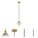 Edison Oxford 1 Light 8 inch Brushed Brass Mini Pendant Ceiling Light