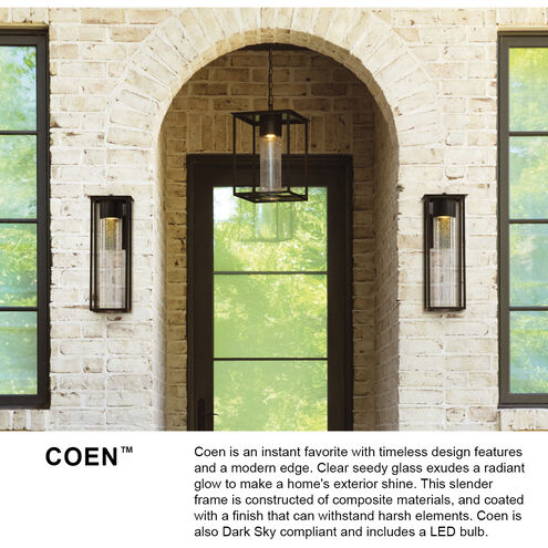Coastal Elements Coen LED 16 inch Oil Rubbed Bronze Outdoor Wall Mount Lantern